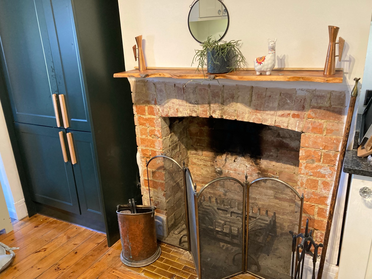 Reclaimed Wooden Mantlepiece